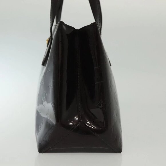 LOUIS VUITTON Monogram Vernis Wilshire PM Hand Bag Amarante - Picture 4 of 15